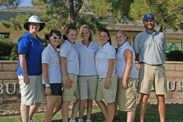 Girls Golf team with coaches