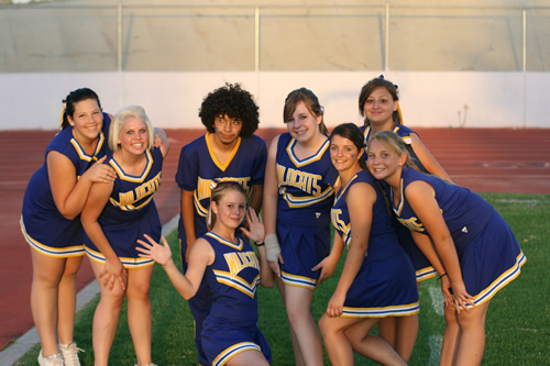 JV cheerleaders